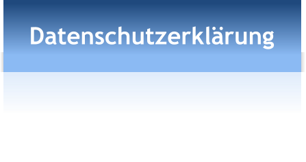 Datenschutzerklärung